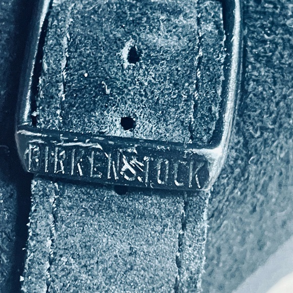 Birkenstock Black Suede Shearling Boston - Picture 5 of 7